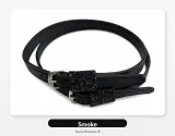 Sporenriemen Leder Sporen Ledersporenriemen Leder Glitzer Blau Schwarz Gold Silber