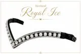 Royal Stirnriemen Kaltblut X Full XX Full Royal Ruby Royal Ice 45 / 55 cm Glitzerstirnband Schnellverschluss-System