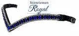 Royal Stirnriemen Kaltblut X Full XX Full Royal Ruby Royal Ice 45 / 55 cm Glitzerstirnband Schnellverschluss-System