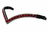 Royal Stirnriemen Kaltblut X Full XX Full Royal Ruby Royal Ice 45 / 55 cm Glitzerstirnband Schnellverschluss-System