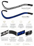 Aurora Stirnrimen Stirnband XFull XX F Kaltblut Glitzer 45 / 50 cm Hot Fix Strass