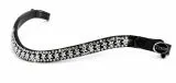 Stirnriemen Stirnband Stella Glitzer Sterne GR. Minishetty bis XX Full Leder Kristalle & Schnellverschluss