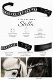 Stirnriemen Stirnband Stella Glitzer Sterne GR. Minishetty bis XX Full Leder Kristalle & Schnellverschluss