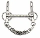 Liverpool Gebiss Stange 1,5 cm 3 Slot 15,5 16,5 17,5 + Kinnkette Kaltblut Fahrgebiss �bergr��e