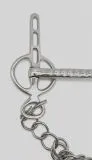 Liverpool Gebiss Stange 1,5 cm 3 Slot 15,5 16,5 17,5 + Kinnkette Kaltblut Fahrgebiss �bergr��e