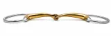 D Ring Gebiss einfach gebrochen 15,5 16,5 17,5 �bergr��e Argentan 15 mm gro�e Ringe Kaltblut Bit