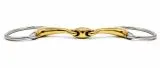 D Ring Gebiss einfach gebrochen 15,5 16,5 17,5 �bergr��e Argentan 15 mm gro�e Ringe Kaltblut Bit