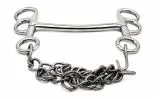 Butterfly Stange Gebiss + Kinnkette 9,5 10,5 11,5 St�rke 10 mm Shetty Minishetty Welsh Edelstahl Pony Stangengebiss