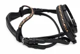 Trense DIONI Minishetty Shetty Welsh Strass Glitzer mit Schmucksteinen in Champagner incl. Z�gel
