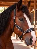 Elara Lederhalfter Glitzer weiches Leder Halfter ergonomisches Genick Minishetty Shetty Welsh Glitzerhalfter