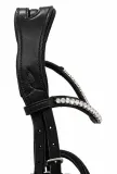 Trense Donna Lack Leder Strass Glitzer Zaum Minishetty Shetty Welsh Schwedisch incl. Z�gel Ledertrense
