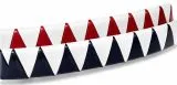 Retro Stirnriemen Stirnband Dreiecke Rot oder Blau Wei� VB WB XFull XX Full Kaltblut Retrostirnriemen Dreiecks-Design