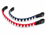Retro Stirnriemen Stirnband Dreiecke Rot oder Blau Wei� VB WB XFull XX Full Kaltblut Retrostirnriemen Dreiecks-Design