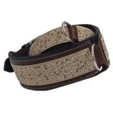Hundehalsband Galax M L XL 3 Farben Breit Halsband Leder Rot Beige Glitzer Lederhalsband