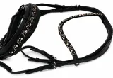 Trense DIONI ergonomisch Genick Steg Patches Leder Schwarz VB WB X Full Rose/ Champagner Beige Noriker