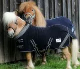 Abschwitzdecke Warakass Glitzer Blau Schwarz 60 65 70 75 80 85 90 95 100 cm R�ckenl�nge