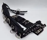 Longiergurt Longier Gurt 16 Ringe f. Doppellonge geeignet Minishetty / Shetty nur 10 cm Schwarz