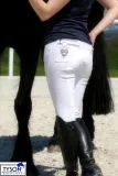 B WARE !! Reithose NINA Turnier Vollbesatz Schlupf + Glitzer 40 44 REST B WARE Kunstlederbesatz Turnierreithose Wei