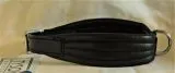 Lederhalsband AMBOS bombiert Buffalo Leder S M L XL Schwarz / Braun Halsband Leder