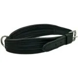 Lederhalsband AMBOS bombiert Buffalo Leder S M L XL Schwarz / Braun Halsband Leder