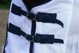 B WARE Ausreitdecke Fliegendecke Mash wei 145 cm ohne Hals mit Sattelausschnitt B- WARE - RCKLUFER Einzelstck