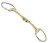 D Ring Gebiss doppelt gebrochen Argentan 14,5 15,5 16,5 17,5 18,5 cm