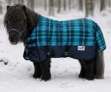 1200 D Gr�n Blau Karo Outdoordecke Regendecke 0 Gramm 65 70 75 REST RAUS - ALTES MODELL Falabella Minishetty