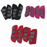 Transportgamaschen  ZOE  Rot Schwarz Rosa / Pink Minishetty oder Shetty / Welsh 600 Denier / Fleece