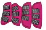 Transportgamaschen  ZOE  Rot Schwarz Rosa / Pink Minishetty oder Shetty / Welsh 600 Denier / Fleece