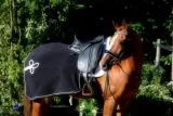 Parade Ausreitdecke Nierendecke Fleece Schwarz Goldfarben PONY / VB REST NUR NOCH Schwarz / Goldfarben !