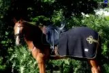 Parade Ausreitdecke Nierendecke Fleece Schwarz Goldfarben PONY / VB REST NUR NOCH Schwarz / Goldfarben !