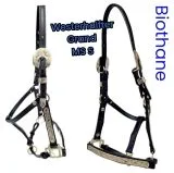 Grand Western Showhalfter Biothane Halfter Grand Minishetty + Shetty Beschlge Gold Farben MS S Westernhalfter