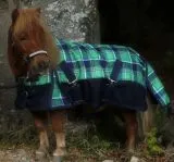 1200 D Gr�n Karo Winterdecke Regendecke nur Fleece ohne F�llung 65 70 75 80 85 90 95 100 - 0 Gramm