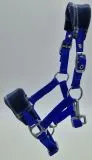 Halfter Karo Fleece Blau Minishetty Mini Shetty Fohlen Nylon Royal Nylonhalfter Fohlenhalfter