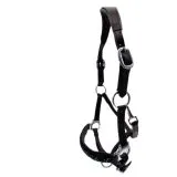 Halfter Nele Glitzer Braun Schwarz Blau / T�rkis Minishetty Shetty Kunst Leder Glitzer Vegan ergonomisch