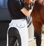 Reithose Turnier Black n White Grip Silicon + Schlupf 36 38 40 42 44 46 48 Turnierreithose BW