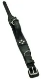 Halsband Halt´i Leder Schwarz Haltegriff WEICH unterlegt M L XL Breit Lederhalsband mit Griff Haltehalsband