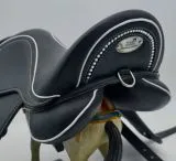 Sattel Ledersattel Diamont Glitzer 14 oder 15 Zoll Kopfeisen verstellbar Monosattel Sattel Shetty Welsh