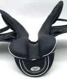 Sattel Ledersattel Diamont Glitzer 14 oder 15 Zoll Kopfeisen verstellbar Monosattel Sattel Shetty Welsh