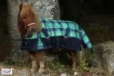 1200 D Gr�n Karo Winterdecke Regendecke 200 Gr. 65 70 75 80 85 90 95 100 Minishetty Shetty Minipony Welsh Thermodecke
