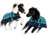 1200 D Gr�n Karo Winterdecke Regendecke nur Fleece ohne F�llung 65 70 75 80 85 90 95 100 / 0 Gramm