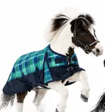 1200 D Gr�n Karo Winterdecke Regendecke nur Fleece ohne F�llung 65 70 75 80 85 90 95 100 / 0 Gramm