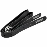 Steigb�gelriemen Glitzer Kinder Riemen kurz 100 110 120 cm Schwarz Glitzersteigb�gelriemen Strass Leder