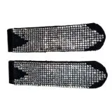 Stiefelchlips Stiefel Clip Glitzer Strass + Lack - Leder + 1 X B- WARE Clips 2 St�ck = 1 Paar