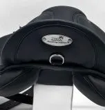 Sattel Ledersattel  BLACK Schwarz 14 15 Zoll + Kopfeisen verstellbar Monoblatt Sattel Shetty Welsh A Kindersattel Ponysattel