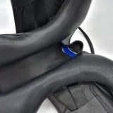 Ledersattel Anna Ros�gold Glitzer 14 / 15 Zoll Kopfeisen verstellbar Monosattel Sattel Shetty Welsh Sattel aufges. Kniepauschen