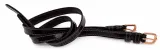 Sporen Riemen Leder Lack Braun Schwarz Sporenriemen Schnalle Ros�gold Rosegold