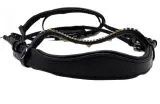 Trense Victoria Diadem Glitzer Leder Schwarz incl. Zgel NUR Gr. VB Ledertrense Zaum Lederzaum