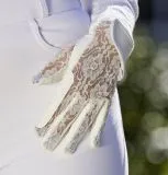 Reithandschuhe Barock Spanisch Turnier Show Lady Wei Netz S M L Hanschuhe