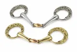Antik Gebiss gebrochen Blumen Appliziert Spanisch Barock 12,5 13,5 14,5 15,5 16,5 17,5 cm Gold / Silberfarben Show